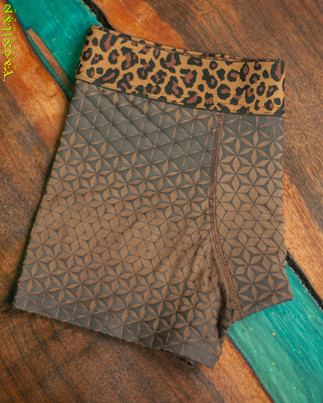 Underwear Men Bamboo Veg Dye Veg Print - Brown SANDSOTIME Leopard